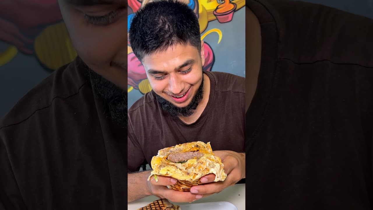 Taco burger 😱 encima halal