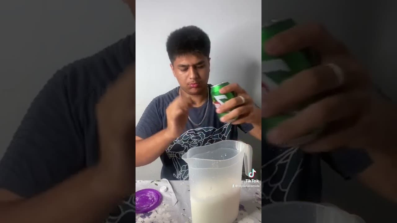 LECHE CON SEVEN UP?!?!? 🤤